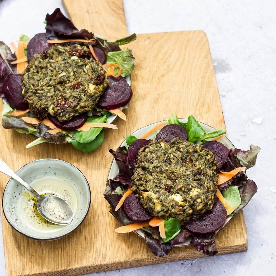 Dutch mushroom burger