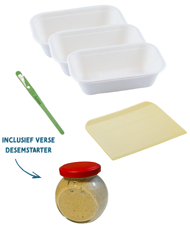 Het startpakket bij de cursus desembrood bakken