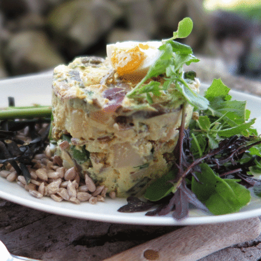 Aardappelsalade met een zeebries