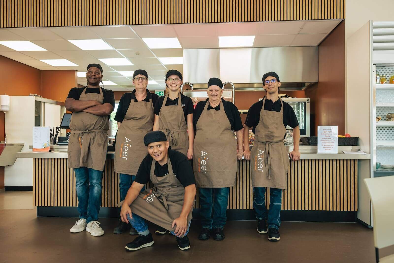 Keukenpersoneel restaurant Afeer