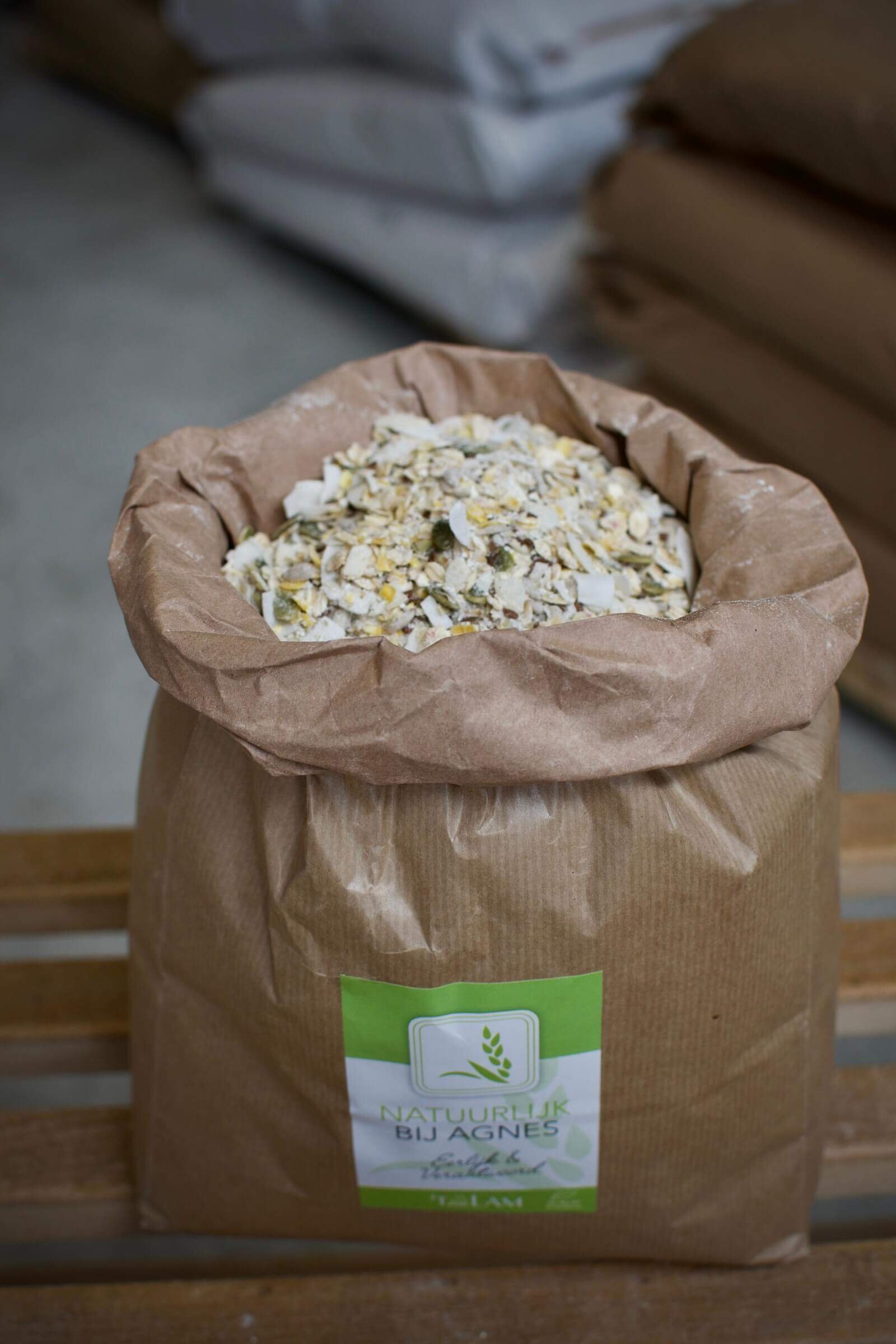 Zak muesli Natuurlijk bij Agnes
