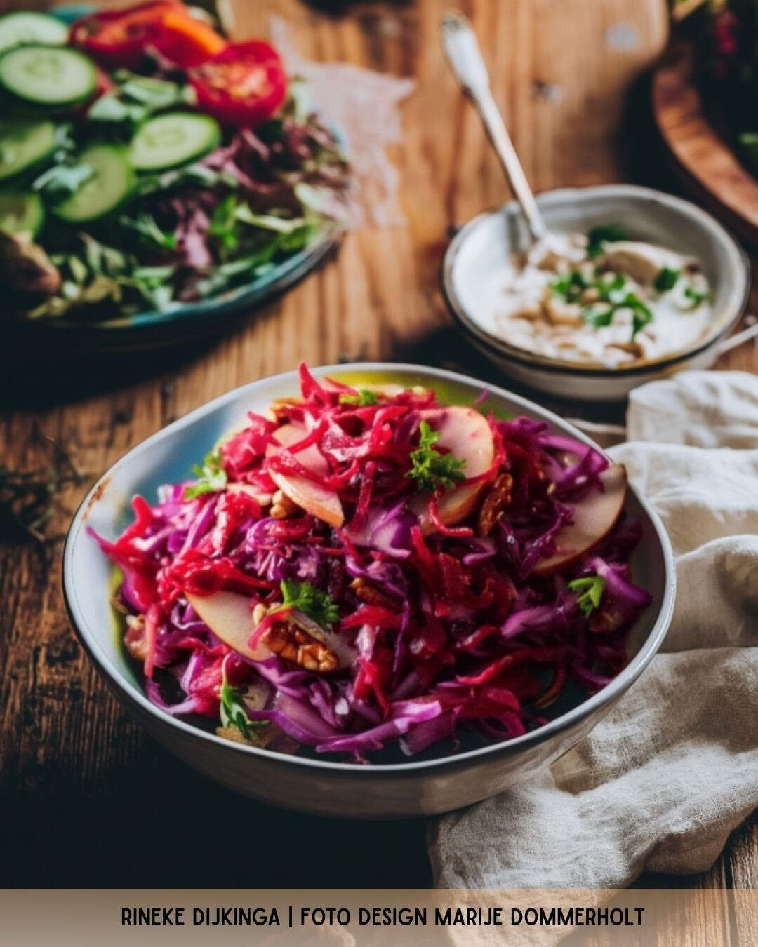 feestelijke rode koolsalade