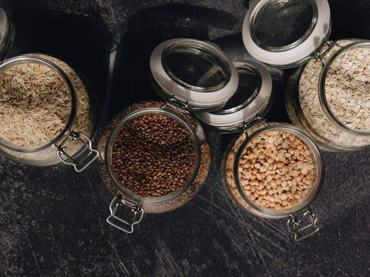 Bulkvoorraad in wekpotten
